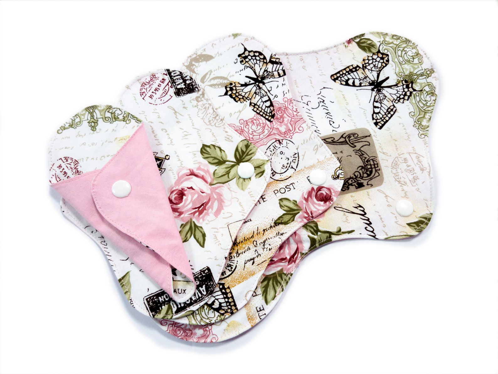 4 Pack Complete Set Reusable Cloth Pads for Tweens Organic Etsy