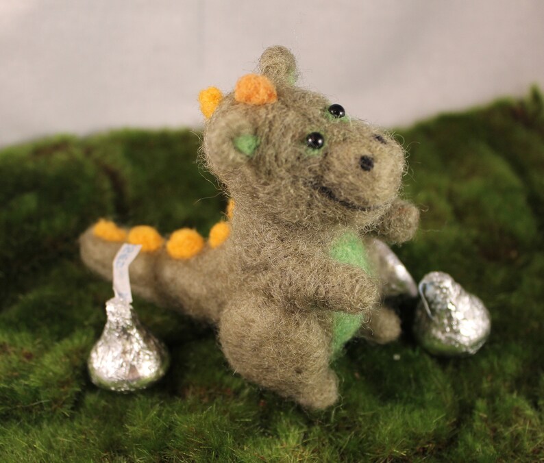 Needle Felted Dinosaur Etsy