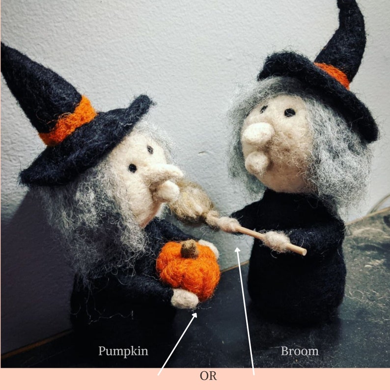 Needle Felted Witch for Halloween image 3