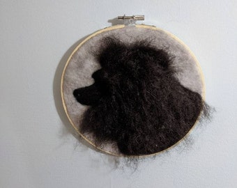 Personalized one-of-a-kind Needle Felted Dog Pet Portrait
