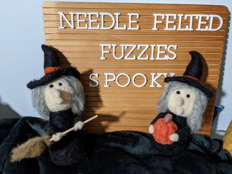Needle Felted Witch for Halloween image 7