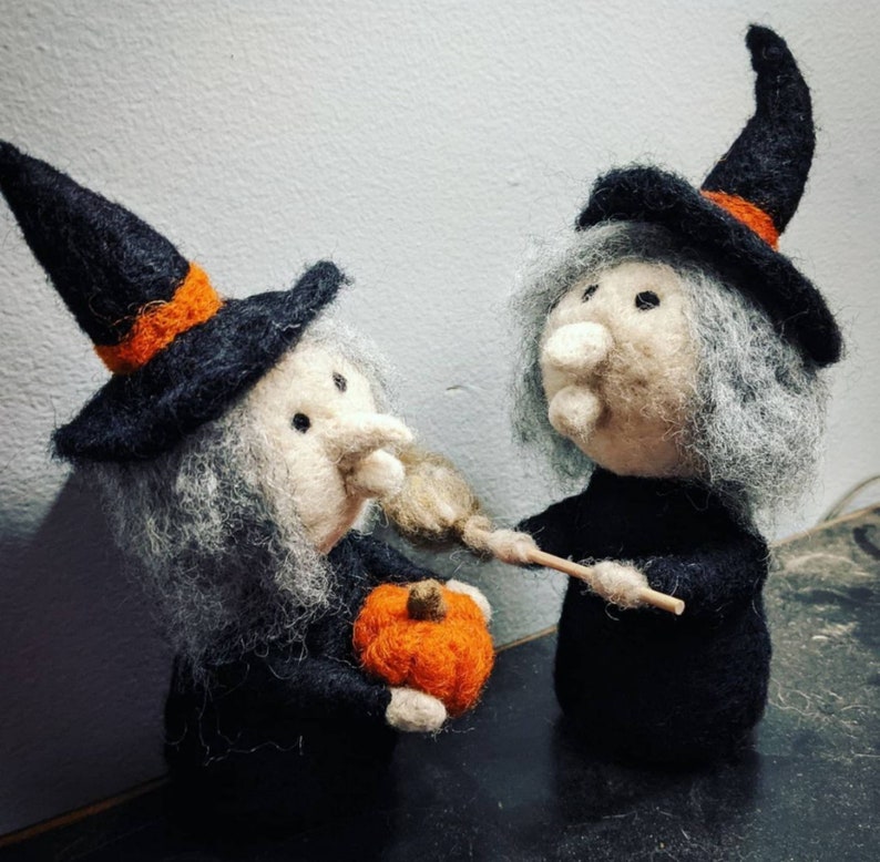 Needle Felted Witch for Halloween image 4