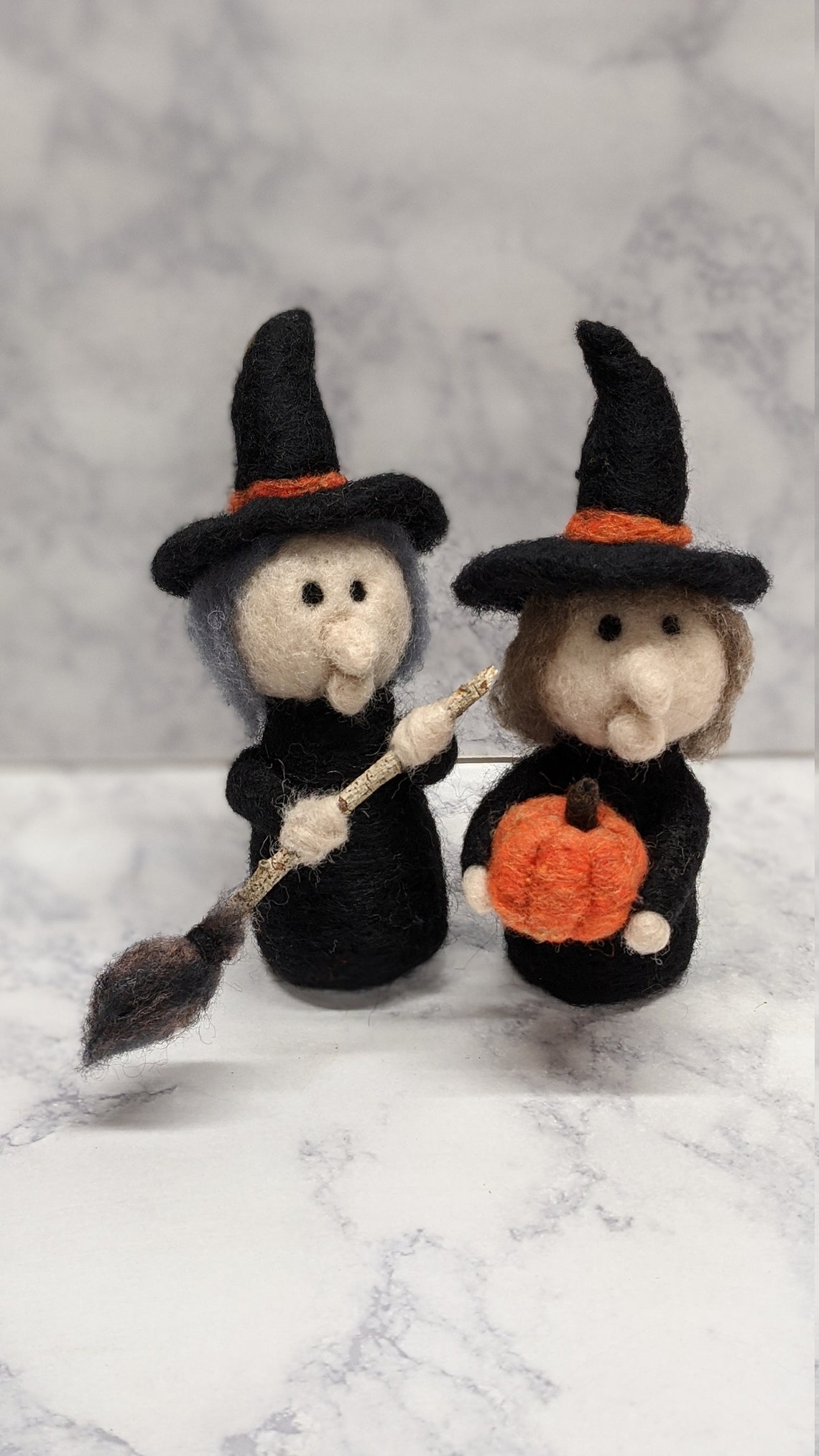 Needle Felted Witch for Halloween Etsy