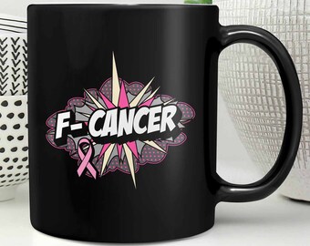 FCancer Breast Cancer Awareness Pink Ribbon Awesome Gift Black11oz Mug