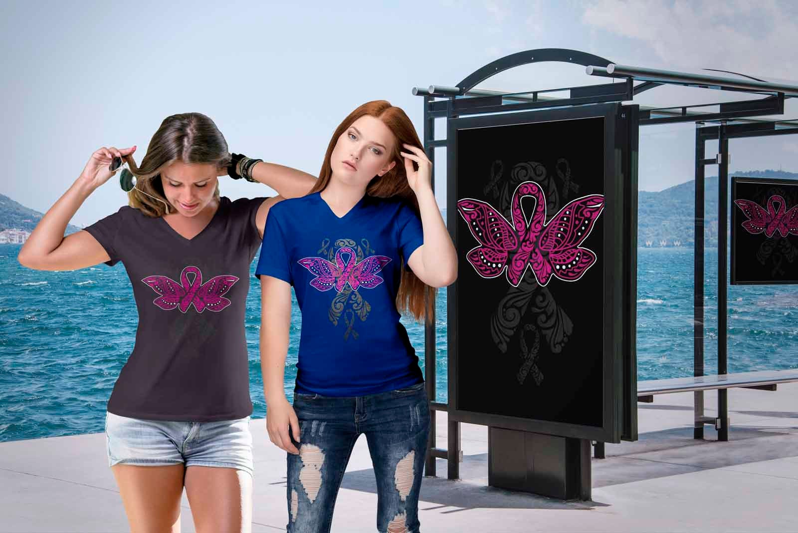 Butterfly Tattoo Pink Ribbon Breast Cancer Awareness Breast - Etsy Butterfly Tattoo Pink Ribbon Breast Cancer Awareness Breast - Etsy