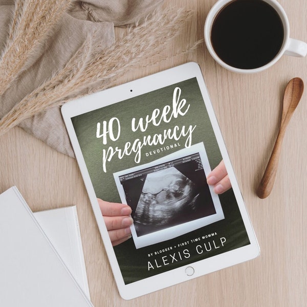 Pregnancy Devotional Ebook for Expecting Moms | Newly Pregnant Gift for Mom-To-Be