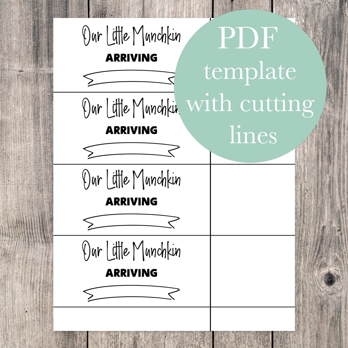 Donut Box Pregnancy Announcement Printable Sign Munchkin - Etsy