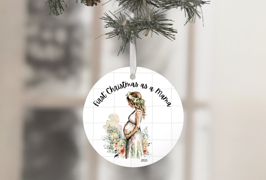 Pregnancy Christmas Ornament Momtobe Christmas Gift Moms First