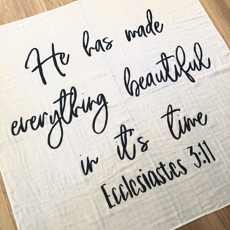 Bible Verse Blanket for Newborn Baby Boy/Girl Swaddle  Etsy