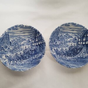 Vintage Enoch Wedgwood Tunstall 2 x small bowls/pin dishes