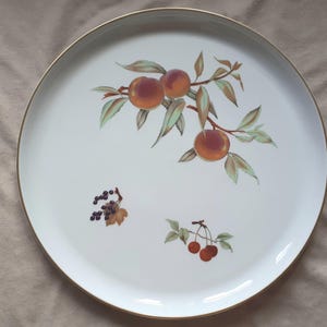 Vintage Royal Worcester Evesham Large Round Platter