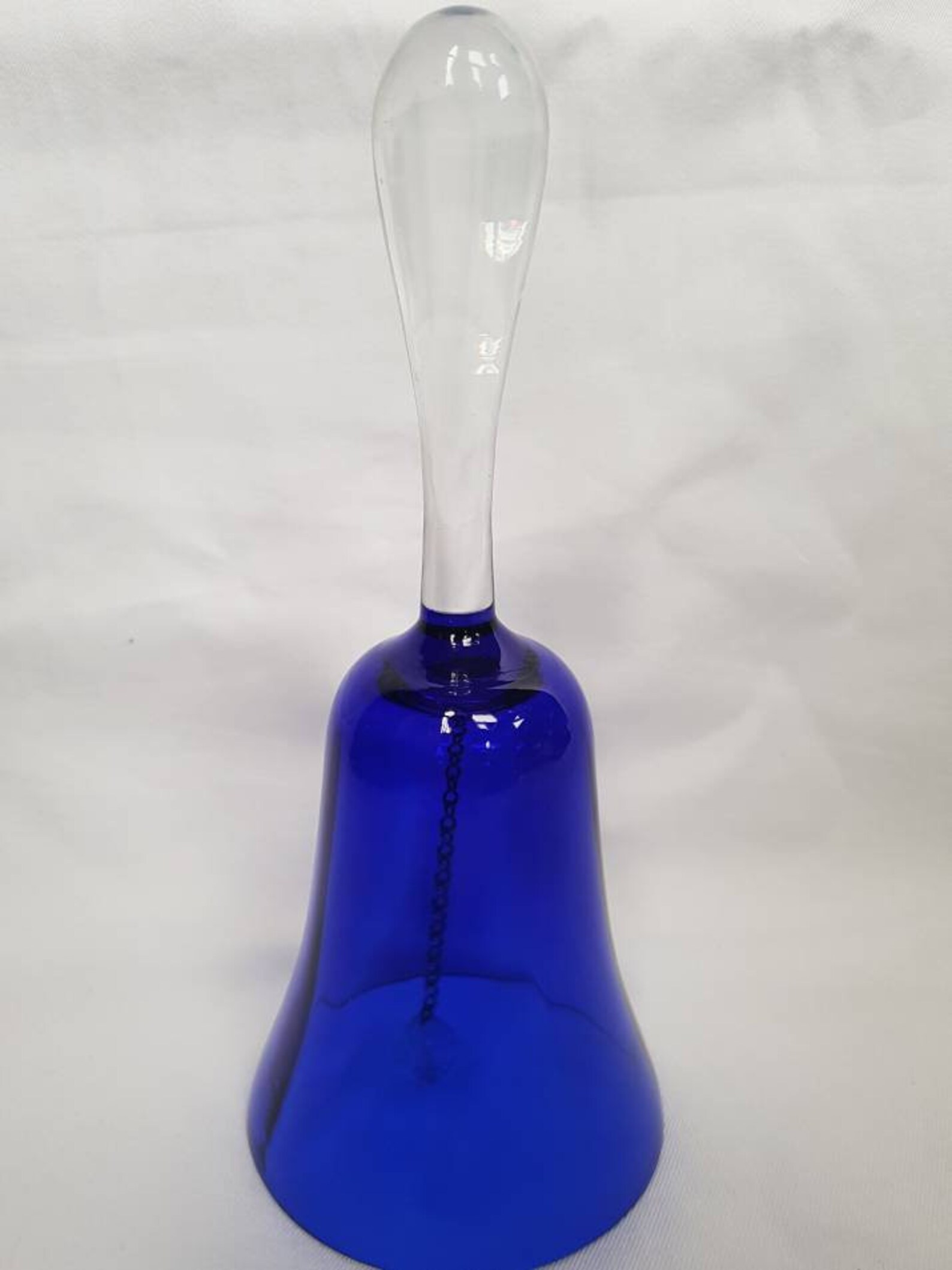 Cobalt Blue Glass Bell/decorative Glass Bell Etsy