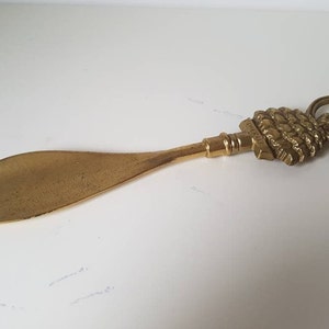 Vintage Brass Crinoline Lady Shoe Horn