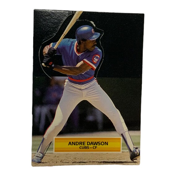 Vintage 1988 Leaf Andre Dawson Starter All Star Game National League Cincinnati Reds Chicago Cubs Fold Out Baseball Card