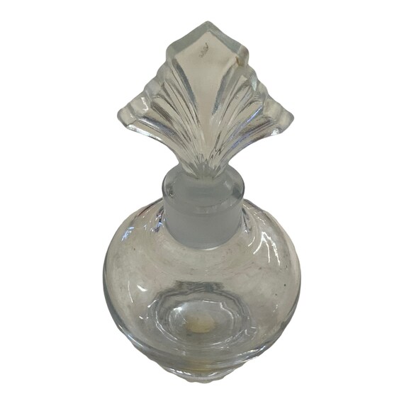 Vintage I Rice Glass Perfume Bottle Dresser Vanity Decanter Decorative