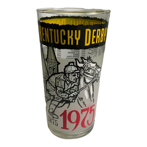 Kentucky Derby Glasses Collectors Glass Derby Louisville 1875 1975 Churchill Downs
