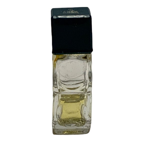 Vintage Perfume Bottle Ship Logo Micro Mini Blue Cap