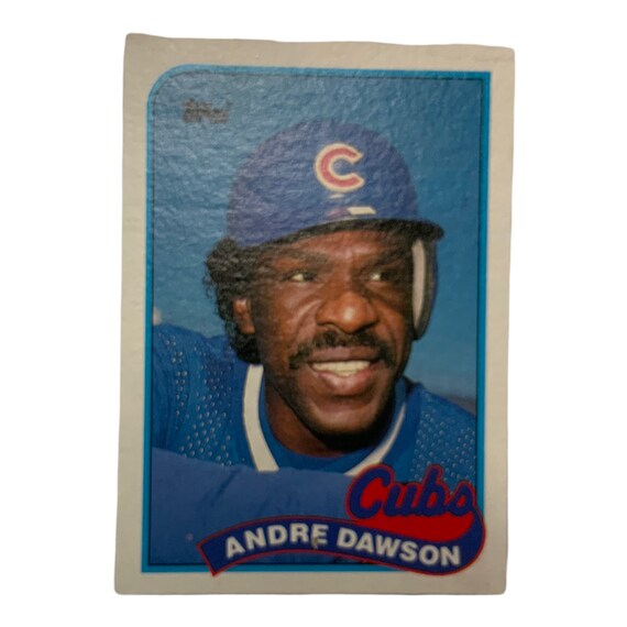 Vintage 1989 Topps Baseball Card Andre Dawson Chicago Cubs