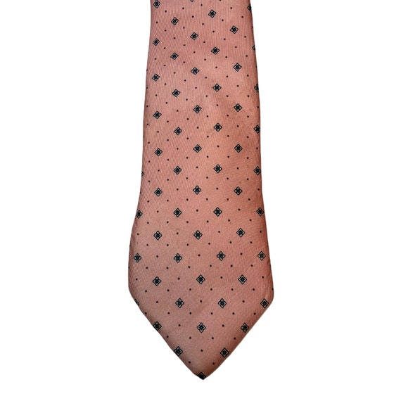 Vintage Tie Men’s Tie Neckwear Silk Christian Dior Pink Blue Grey