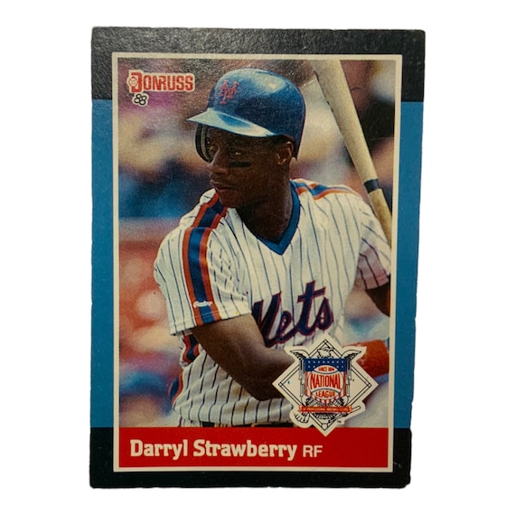 Vintage Baseball Card Darryl Strawberry 1987 Donruss Leaf New York Mets