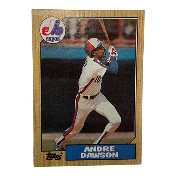Vintage 1987 Andre Dawson JB Expos Topps Baseball Card