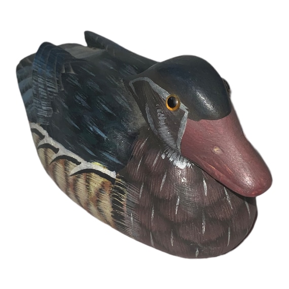 AM Vintage Miniature Duck Decoy Handpainted Chinese souvenir (b)