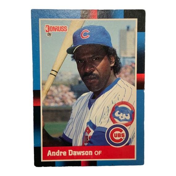 Vintage Donruss 1987 Leaf Baseball Card Andre Dawson Chicago Cubs