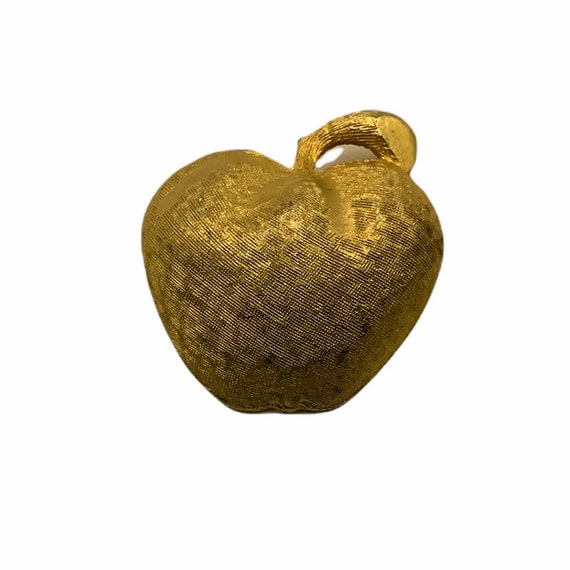 Vintage Coro Brooch Retro Apple Teacher Gift Pin Signed Coro Mid Century Designer Costume Jewelry