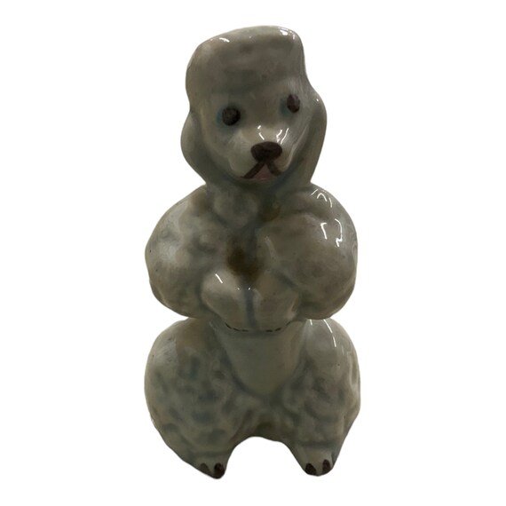 Vintage Porcelain Ceramic Dog Figurine Figure Knick Knack Dog Lover Poodle