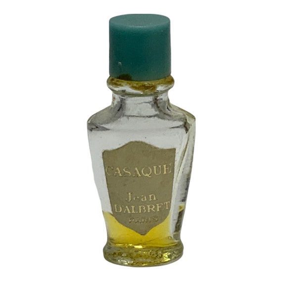 Vintage Blue Cap Micro Mini Perfume Bottle Casaque Jean D Albret Paris
