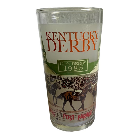 Kentucky Derby Glasses Collectors Glass Derby 111 Louisville 1985 Churchill Downs