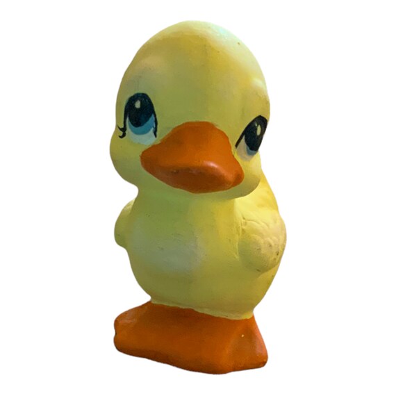 Vintage Porcelain Yellow Duck Duckling Figure Figurine Farm Baby Farmer