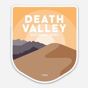 Autocollant du parc national de la Vallée de la Mort
