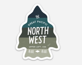 Pacific Northwest Sticker // PNW Vinyl Decal