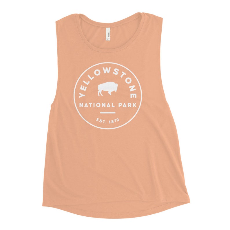 Yellowstone Women's Muscle Tank National Park Apparel Etsy