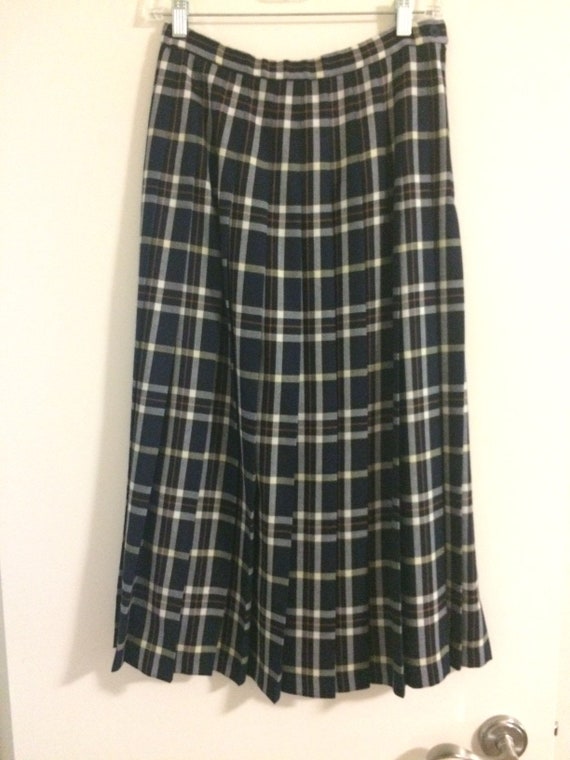 Pendleton Wool Pleated Skirt