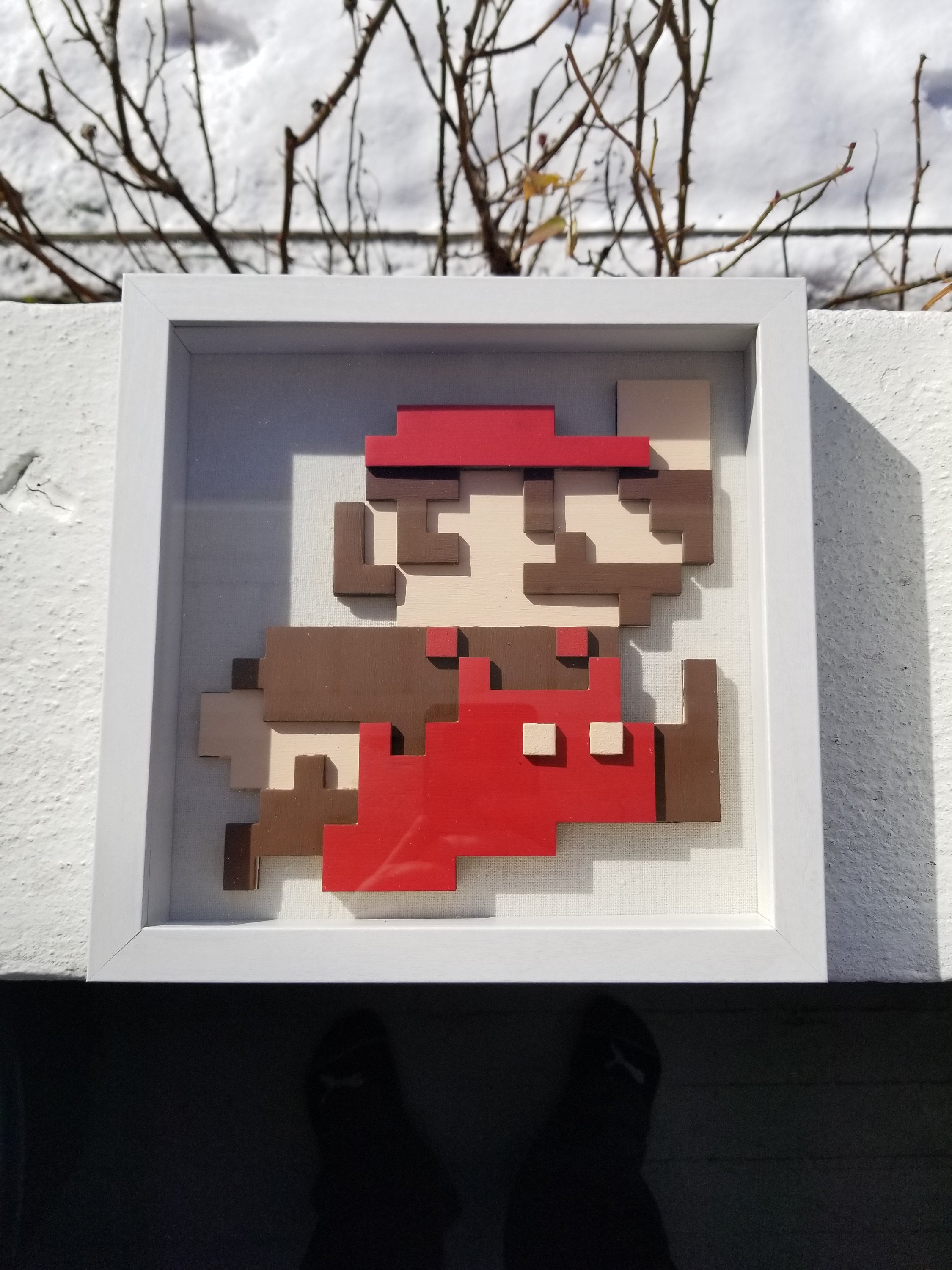 Mario Layered Wood Shadowbox