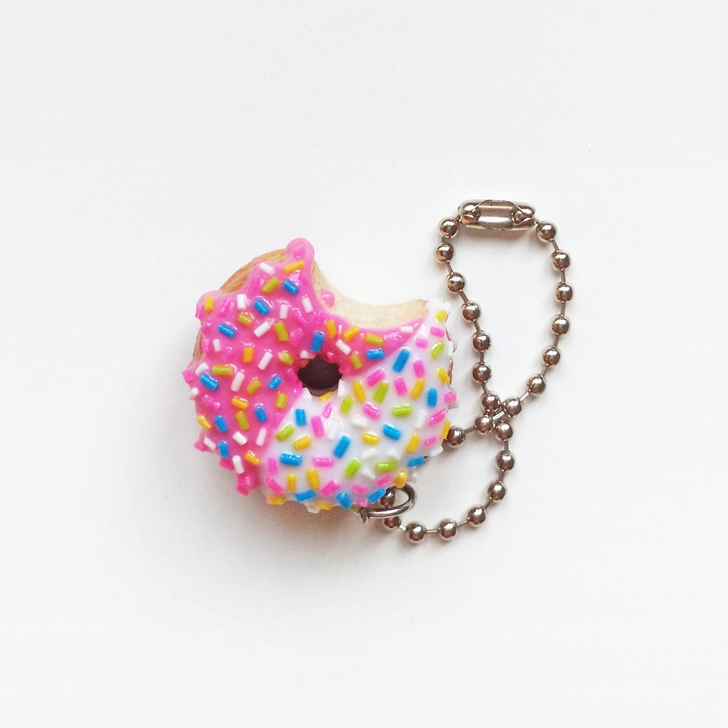 Donut Keychain Miniature Donut Sweet Keychain Miniature Etsy