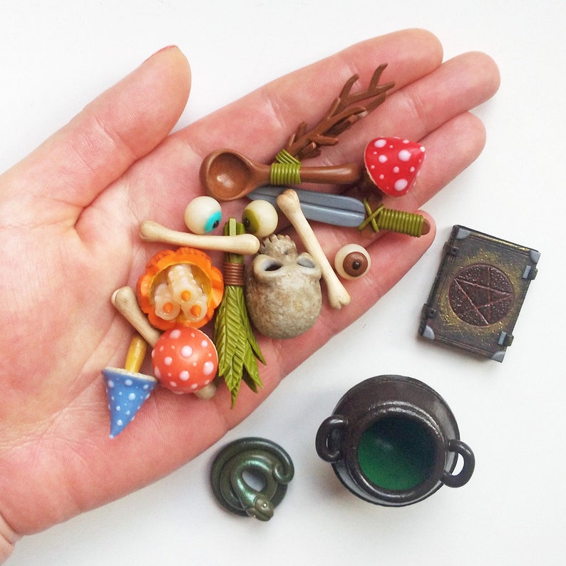 Miniature witch kit witch craft set magic supplies Etsy