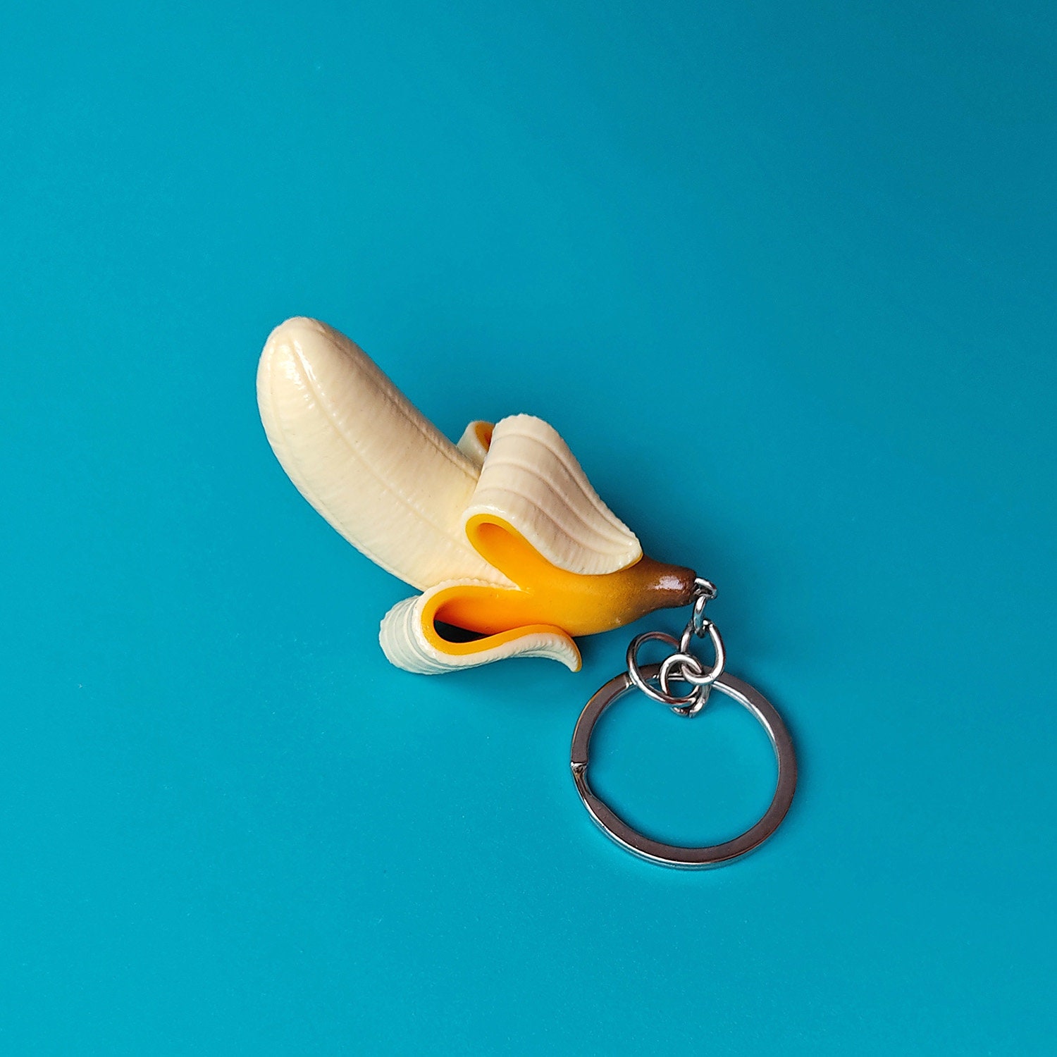 Banana Keychain Miniature Banana Sweet Keychain Miniature Etsy
