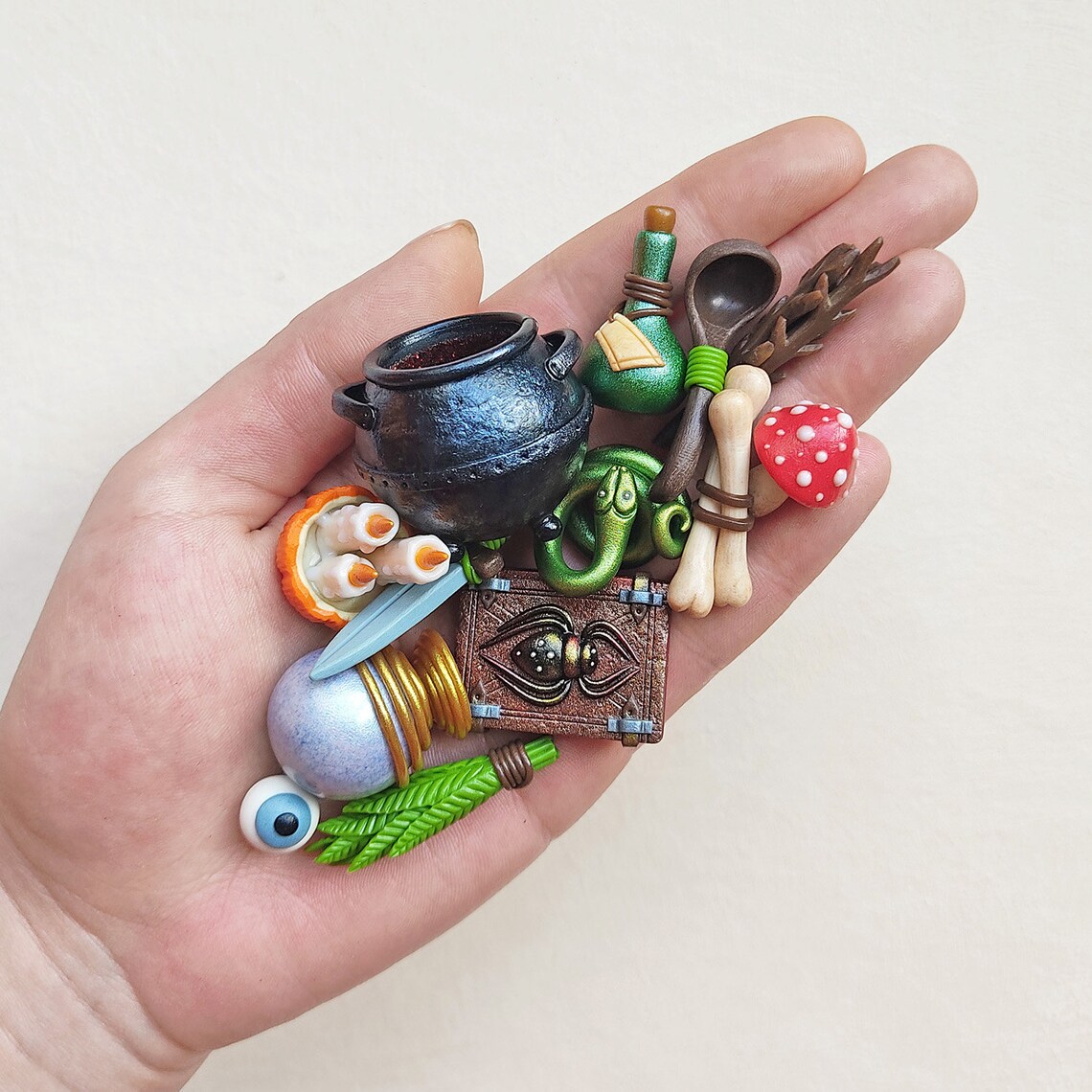 Miniature witch kit witch craft set magic supplies Etsy