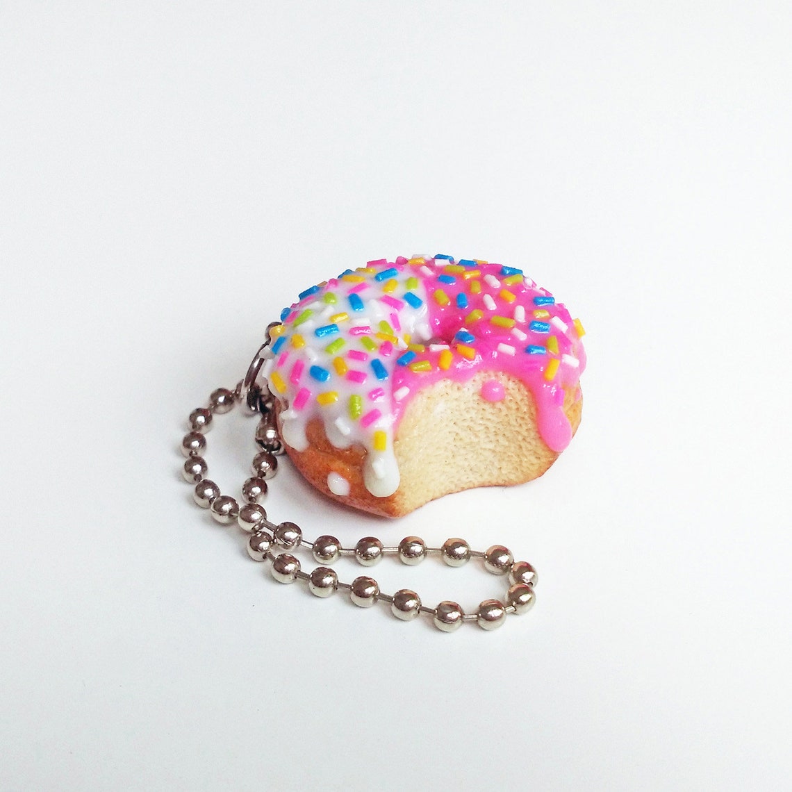 Donut Keychain Miniature Donut Sweet Keychain Miniature Etsy