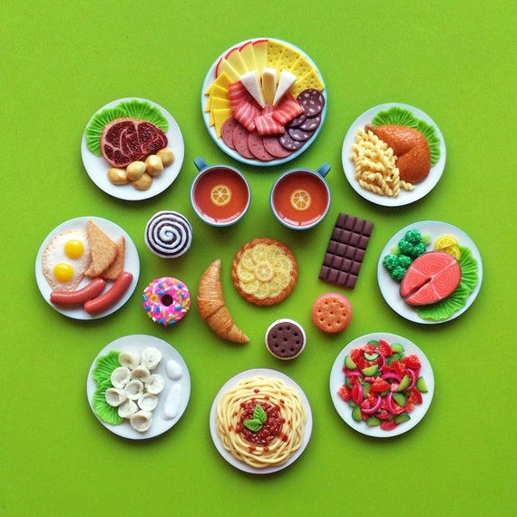 dollhouse food set