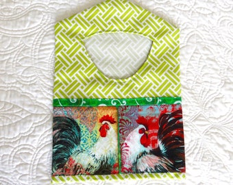 Chicken Clothespin Bag, Rooster Clothespin Bag, Farm Clothespin Holder, Chicken Gift, Chicken / Rooster Decor, Rooster Clothespin Bag