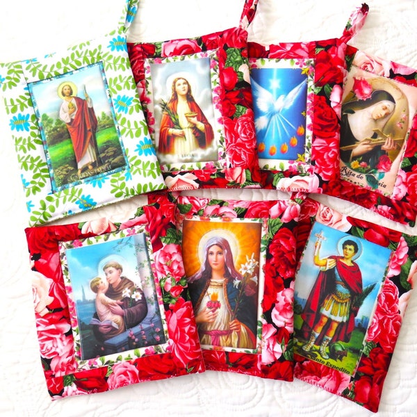 Religious Saints Potholder, Religious Saints Hot Pad, Religious Saints Decor, Catholic Saints Gift, Catholic Saints Decor, Religious Gift