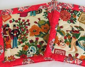 Fiesta De Los Muertos Pot Holder Set, Day of the Dead Pot Holders (2), Dia De Los Muertos Hot Pad Set (2), Mexican Decor, Mexican Kitchen