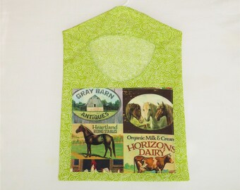 Chicken Pig Clothespin Holder Farm Clothespin Bag Horse Clothespin Holder Farm Gift Farm Clothespin Holder Cow Clothespin Holder