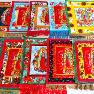 Quilted Our Lady of Guadalupe Wall Hanging: Religious Home Decor