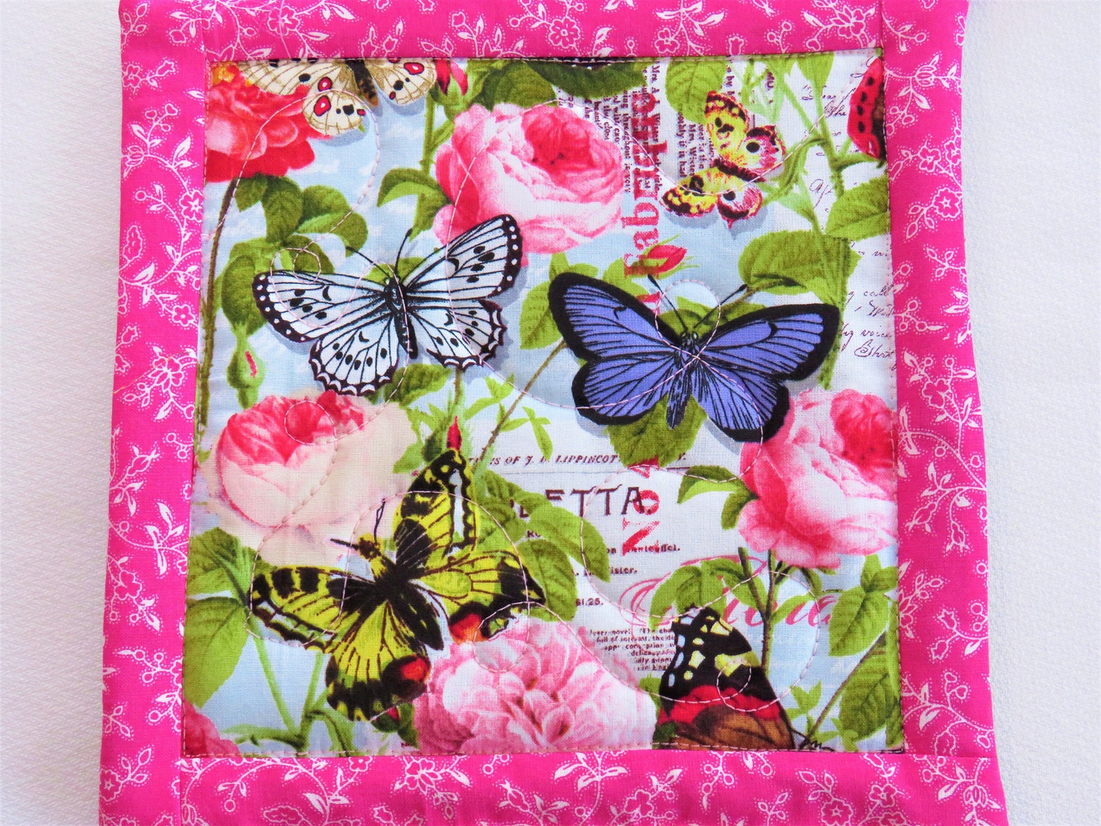 Butterfly Pot Holder Set Butterfly Hot Pads Mother's Day Etsy