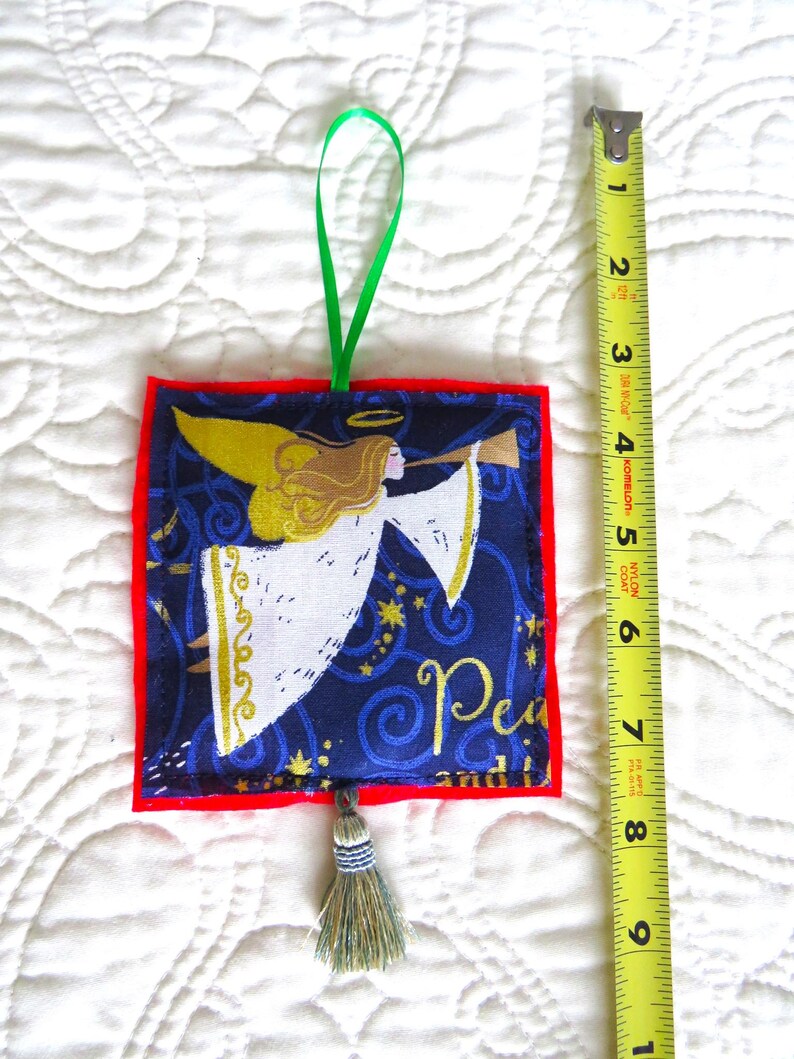 Holy Family and Angel Ornaments, Nativity Ornament, Holy Land Ornament